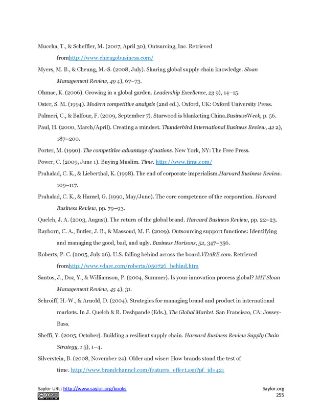 Fundamentals of Global Strategy - Page 255